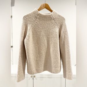 Vince Funnel Neck Chunky Wool Blend Sweater